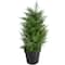 2ft. Unlit Artificial Cedar Pine Petite Arborvitae Tree in Round Pot